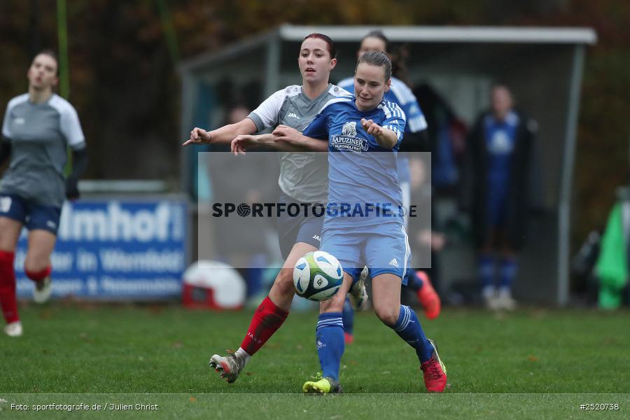 Sportgelände, Adelsberg, 02.11.2025, sport, action, Fussball, BFV, 8. Spieltag, Bezirksoberliga Frauen, DJK, FFC, DJK Stadelschwarzach, FFC Adelsberg-Karsbach - Bild-ID: 2520738