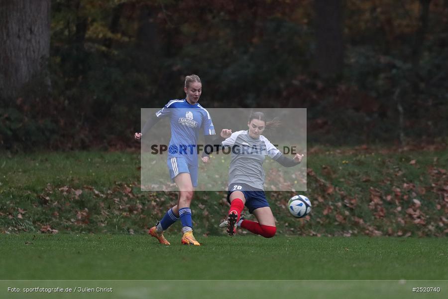 Sportgelände, Adelsberg, 02.11.2025, sport, action, Fussball, BFV, 8. Spieltag, Bezirksoberliga Frauen, DJK, FFC, DJK Stadelschwarzach, FFC Adelsberg-Karsbach - Bild-ID: 2520740