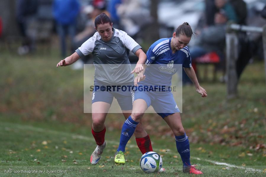sport, action, Sportgelände, Fussball, FFC Adelsberg-Karsbach, FFC, DJK Stadelschwarzach, DJK, Bezirksoberliga Frauen, BFV, Adelsberg, 8. Spieltag, 02.11.2025 - Bild-ID: 2520756