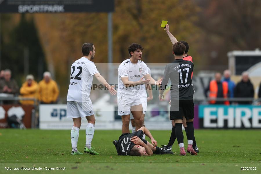 sport, action, TSV Karlburg, TSV Abtswind, Landesliga Nordwest, Karlburg, KAR, Fussball, Fundamentum Sportpark, BFV, ABT, 18. Spieltag, 02.11.2025 - Bild-ID: 2521052