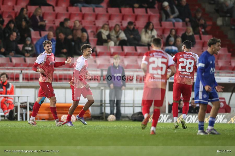 sport, action, Würzburg, Viertelfinale, SVA, SV Viktoria Aschaffenburg, Fussball, FWK, FC Würzburger Kickers, BFV-Verbandspokal, BFV, AKON Arena, 04.11.2025 - Bild-ID: 2521329