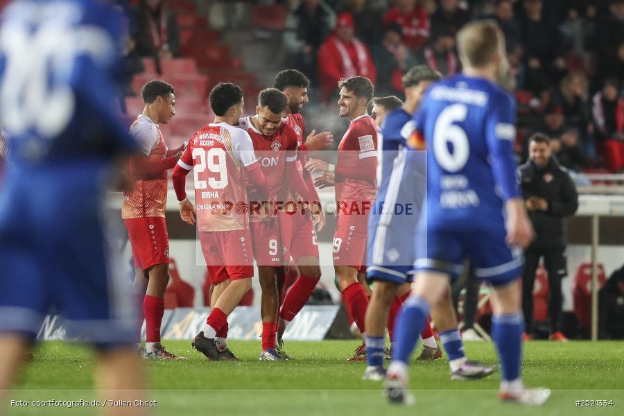 sport, action, Würzburg, Viertelfinale, SVA, SV Viktoria Aschaffenburg, Fussball, FWK, FC Würzburger Kickers, BFV-Verbandspokal, BFV, AKON Arena, 04.11.2025 - Bild-ID: 2521334