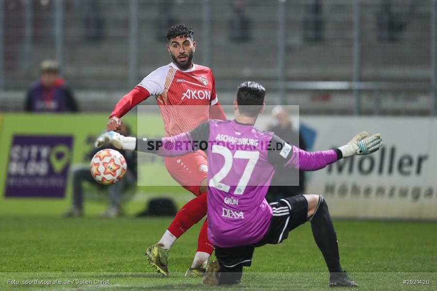 sport, action, Würzburg, Viertelfinale, SVA, SV Viktoria Aschaffenburg, Fussball, FWK, FC Würzburger Kickers, BFV-Verbandspokal, BFV, AKON Arena, 04.11.2025 - Bild-ID: 2521420