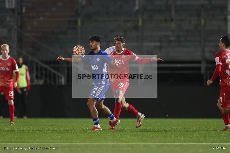sport, action, Würzburg, Viertelfinale, SVA, SV Viktoria Aschaffenburg, Fussball, FWK, FC Würzburger Kickers, BFV-Verbandspokal, BFV, AKON Arena, 04.11.2025 - Bild-ID: 2521514