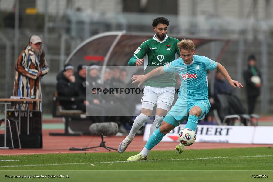 sport, action, TSG Hoffenheim II, TSG, Schweinfurt, Sachs-Stadion, Fusball, FCS, 3. Liga, 14. Spieltag, 1. FC Schweinfurt 1905, 08.11.2025 - Bild-ID: 2522353