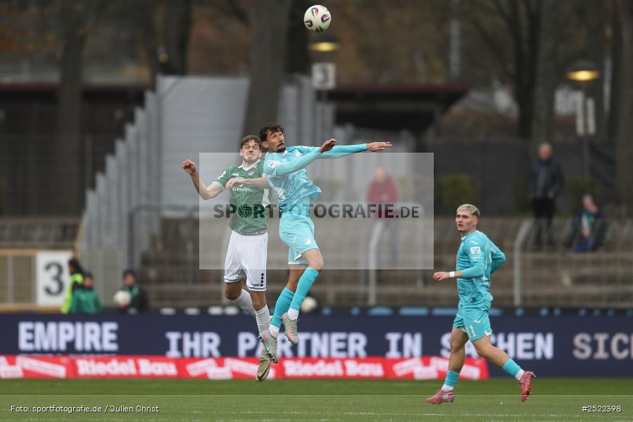 sport, action, TSG Hoffenheim II, TSG, Schweinfurt, Sachs-Stadion, Fusball, FCS, 3. Liga, 14. Spieltag, 1. FC Schweinfurt 1905, 08.11.2025 - Bild-ID: 2522398