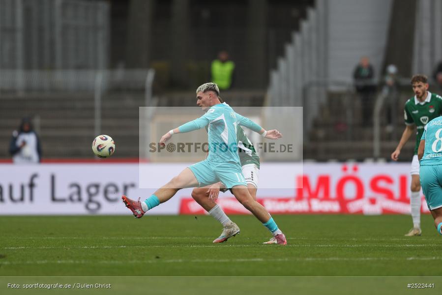 sport, action, TSG Hoffenheim II, TSG, Schweinfurt, Sachs-Stadion, Fusball, FCS, 3. Liga, 14. Spieltag, 1. FC Schweinfurt 1905, 08.11.2025 - Bild-ID: 2522441