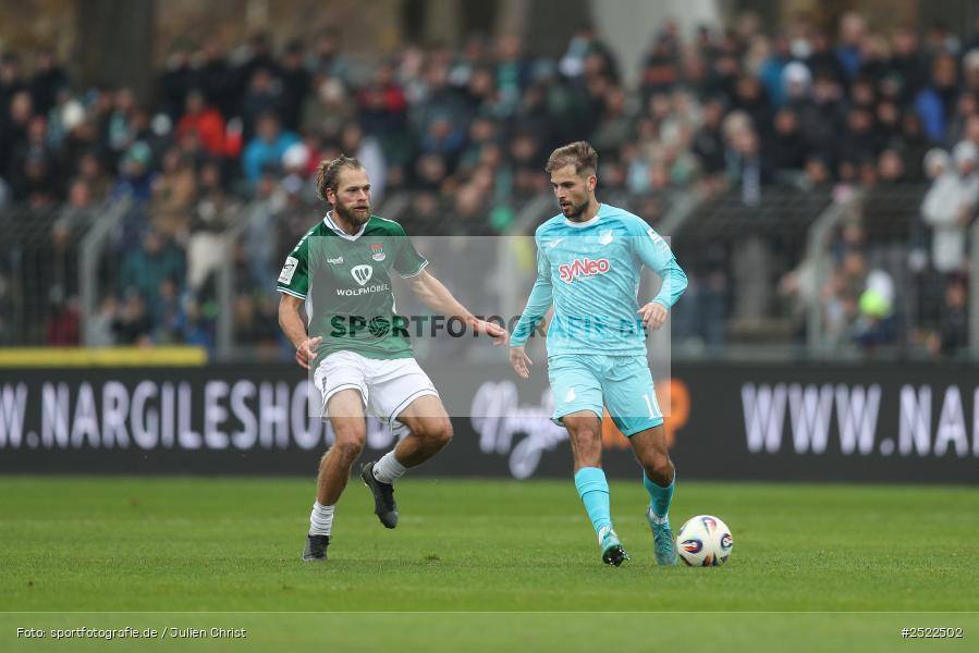 sport, action, TSG Hoffenheim II, TSG, Schweinfurt, Sachs-Stadion, Fusball, FCS, 3. Liga, 14. Spieltag, 1. FC Schweinfurt 1905, 08.11.2025 - Bild-ID: 2522502