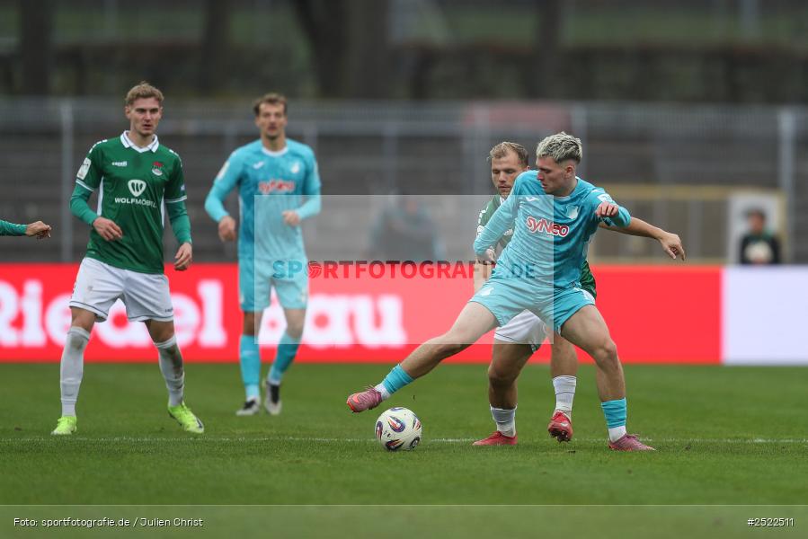 sport, action, TSG Hoffenheim II, TSG, Schweinfurt, Sachs-Stadion, Fusball, FCS, 3. Liga, 14. Spieltag, 1. FC Schweinfurt 1905, 08.11.2025 - Bild-ID: 2522511