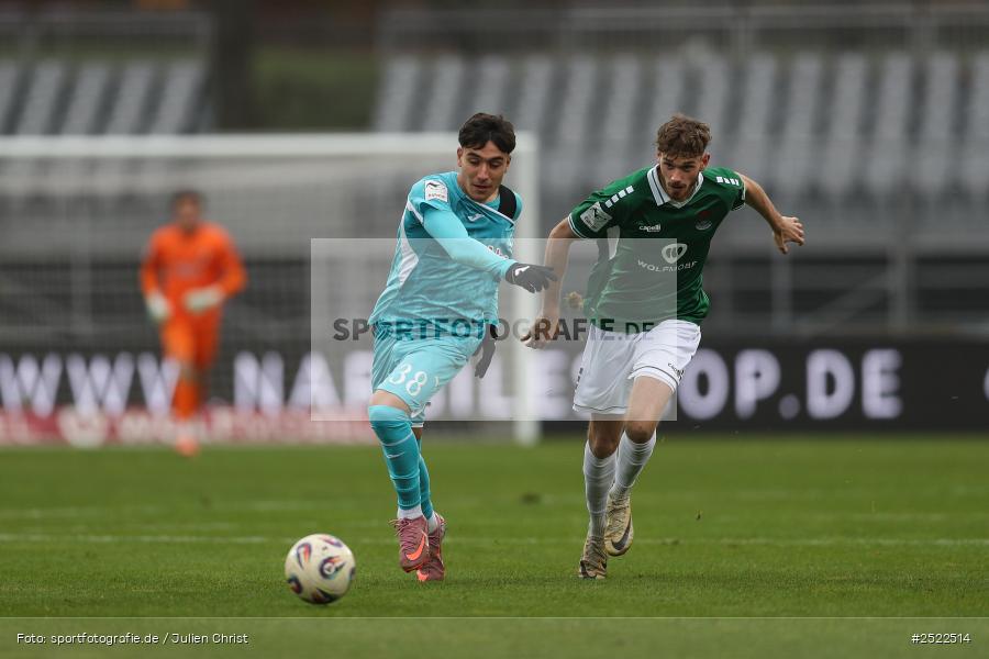 sport, action, TSG Hoffenheim II, TSG, Schweinfurt, Sachs-Stadion, Fusball, FCS, 3. Liga, 14. Spieltag, 1. FC Schweinfurt 1905, 08.11.2025 - Bild-ID: 2522514