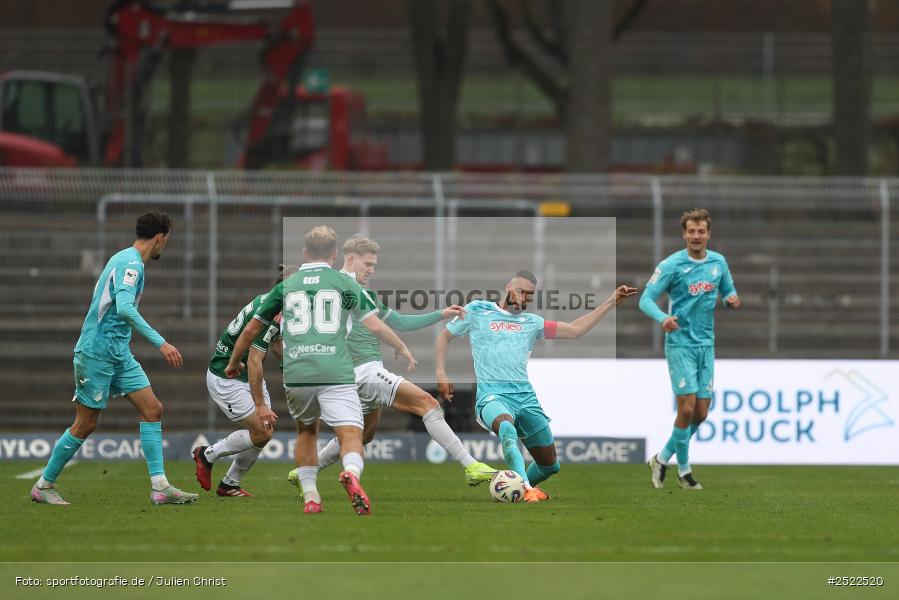 sport, action, TSG Hoffenheim II, TSG, Schweinfurt, Sachs-Stadion, Fusball, FCS, 3. Liga, 14. Spieltag, 1. FC Schweinfurt 1905, 08.11.2025 - Bild-ID: 2522520