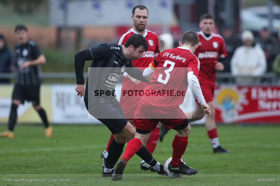 Fundamentum Sportpark, Karlburg, 09.11.2025, sport, action, Fusball, BFV, 17. Spieltag, Kreisliga Würzburg Gr. 2, TuS Frammersbach II, TSV Karlburg II - Bild-ID: 2522925