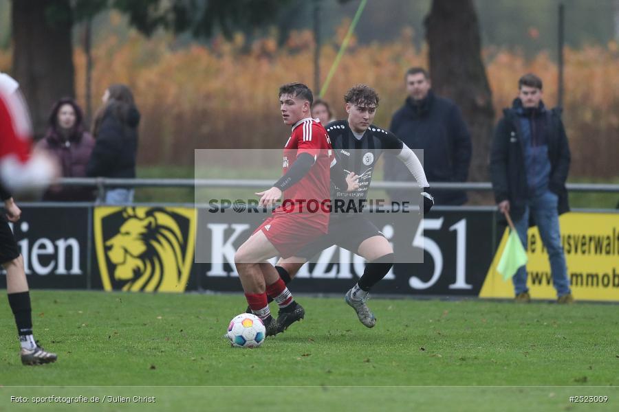 Fundamentum Sportpark, Karlburg, 09.11.2025, sport, action, Fusball, BFV, 17. Spieltag, Kreisliga Würzburg Gr. 2, TuS Frammersbach II, TSV Karlburg II - Bild-ID: 2523009