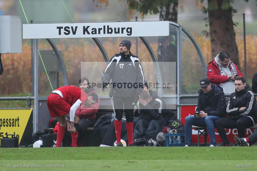 Fundamentum Sportpark, Karlburg, 09.11.2025, sport, action, Fusball, BFV, 17. Spieltag, Kreisliga Würzburg Gr. 2, TuS Frammersbach II, TSV Karlburg II - Bild-ID: 2523012