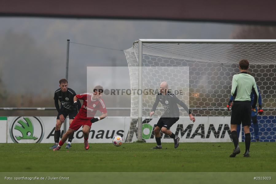 Fundamentum Sportpark, Karlburg, 09.11.2025, sport, action, Fusball, BFV, 17. Spieltag, Kreisliga Würzburg Gr. 2, TuS Frammersbach II, TSV Karlburg II - Bild-ID: 2523023