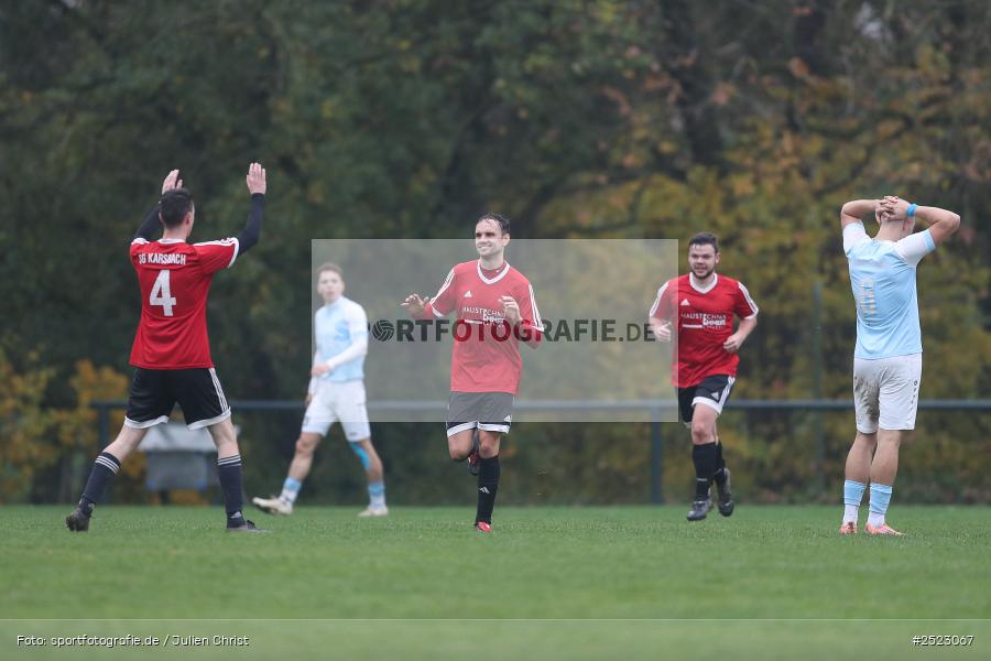 Sportgelände, Karsbach, 09.11.2025, sport, action, Fusball, BFV, 17. Spieltag, Kreisklasse Würzburg Gr. 3, SV Trennfeld, SG1 FC Karsbach - Bild-ID: 2523067