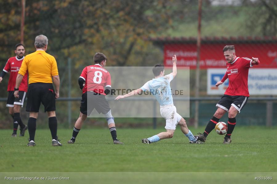 Sportgelände, Karsbach, 09.11.2025, sport, action, Fusball, BFV, 17. Spieltag, Kreisklasse Würzburg Gr. 3, SV Trennfeld, SG1 FC Karsbach - Bild-ID: 2523083