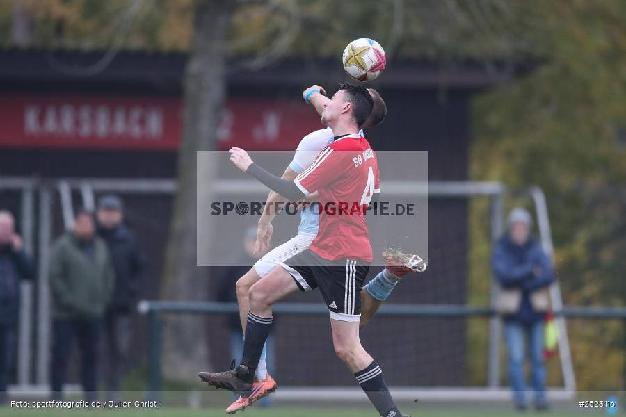 Sportgelände, Karsbach, 09.11.2025, sport, action, Fusball, BFV, 17. Spieltag, Kreisklasse Würzburg Gr. 3, SV Trennfeld, SG1 FC Karsbach - Bild-ID: 2523116