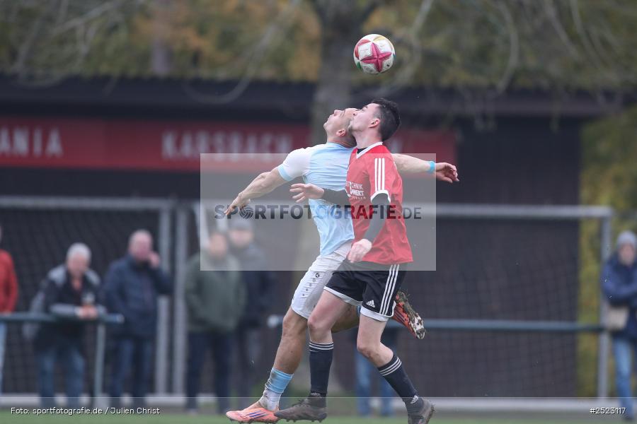 Sportgelände, Karsbach, 09.11.2025, sport, action, Fusball, BFV, 17. Spieltag, Kreisklasse Würzburg Gr. 3, SV Trennfeld, SG1 FC Karsbach - Bild-ID: 2523117