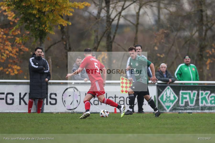 Sportgelände, 15.11.2025, sport, action, Fusball, BFV, 18. Spieltag, Kreisliga Würzburg Gr. 2, Karlstadt, SG 1 Urspringen / Karbach / Duttenbrunn, FV Karlstadt - Bild-ID: 2523967