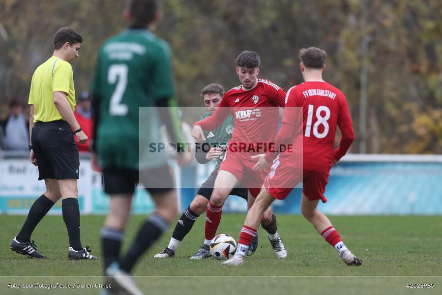 Sportgelände, 15.11.2025, sport, action, Fusball, BFV, 18. Spieltag, Kreisliga Würzburg Gr. 2, Karlstadt, SG 1 Urspringen / Karbach / Duttenbrunn, FV Karlstadt - Bild-ID: 2523985