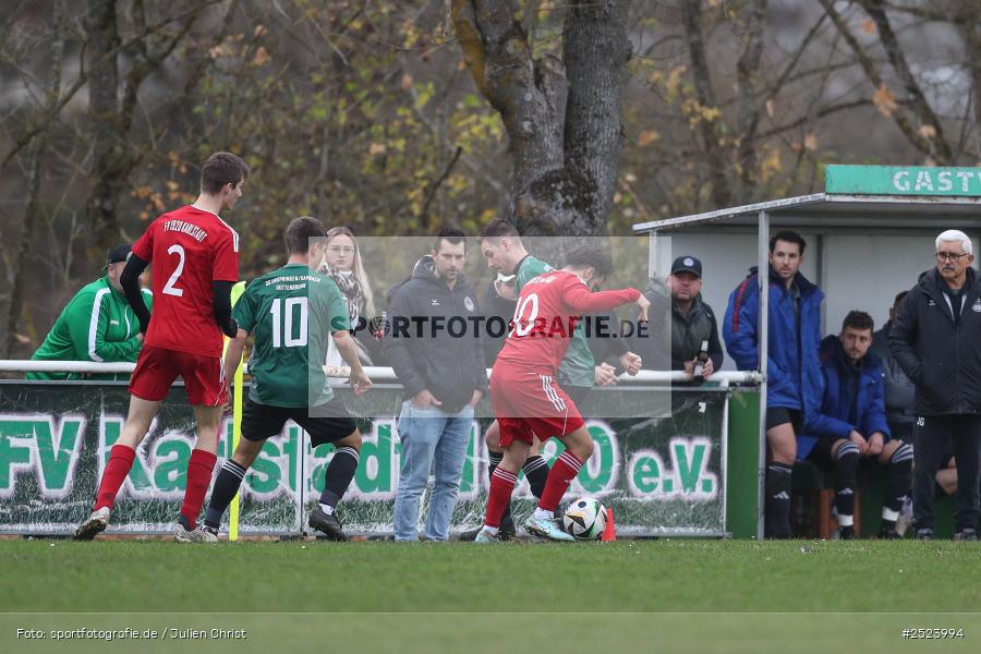 Sportgelände, 15.11.2025, sport, action, Fusball, BFV, 18. Spieltag, Kreisliga Würzburg Gr. 2, Karlstadt, SG 1 Urspringen / Karbach / Duttenbrunn, FV Karlstadt - Bild-ID: 2523994