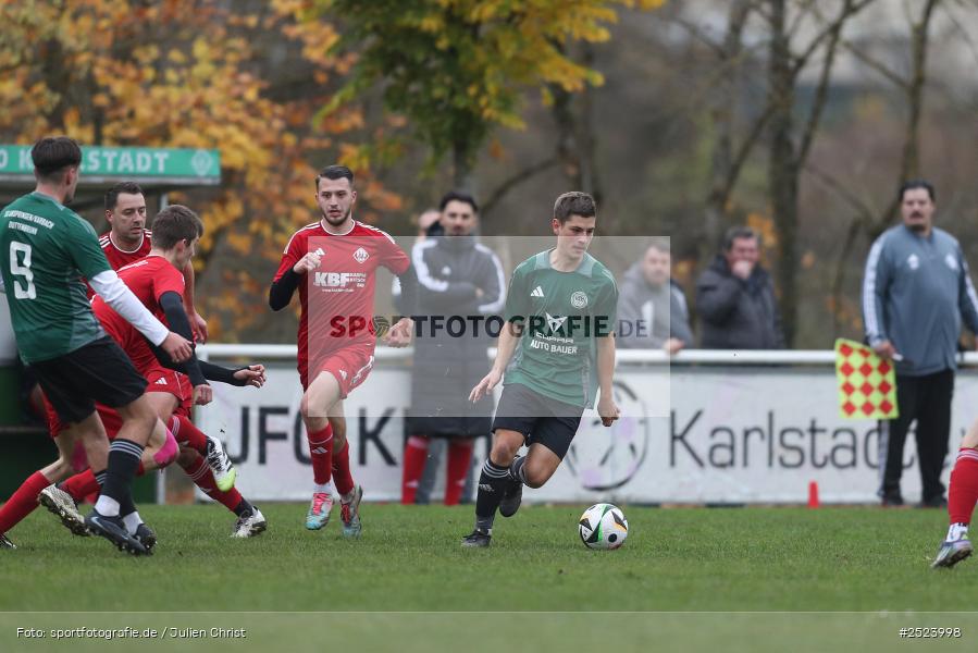 Sportgelände, 15.11.2025, sport, action, Fusball, BFV, 18. Spieltag, Kreisliga Würzburg Gr. 2, Karlstadt, SG 1 Urspringen / Karbach / Duttenbrunn, FV Karlstadt - Bild-ID: 2523998
