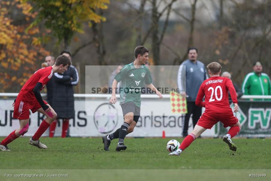 Sportgelände, 15.11.2025, sport, action, Fusball, BFV, 18. Spieltag, Kreisliga Würzburg Gr. 2, Karlstadt, SG 1 Urspringen / Karbach / Duttenbrunn, FV Karlstadt - Bild-ID: 2523999