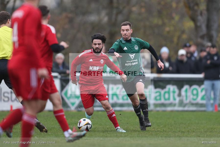 Sportgelände, 15.11.2025, sport, action, Fusball, BFV, 18. Spieltag, Kreisliga Würzburg Gr. 2, Karlstadt, SG 1 Urspringen / Karbach / Duttenbrunn, FV Karlstadt - Bild-ID: 2524006