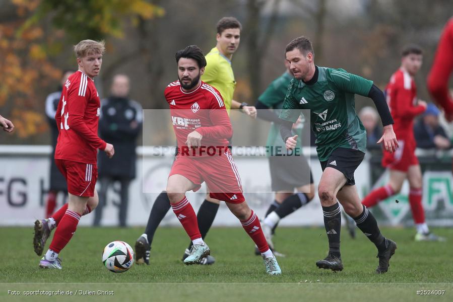 Sportgelände, 15.11.2025, sport, action, Fusball, BFV, 18. Spieltag, Kreisliga Würzburg Gr. 2, Karlstadt, SG 1 Urspringen / Karbach / Duttenbrunn, FV Karlstadt - Bild-ID: 2524007