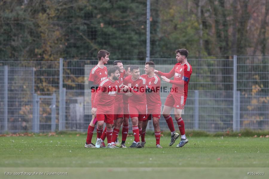 Sportgelände, 15.11.2025, sport, action, Fusball, BFV, 18. Spieltag, Kreisliga Würzburg Gr. 2, Karlstadt, SG 1 Urspringen / Karbach / Duttenbrunn, FV Karlstadt - Bild-ID: 2524022
