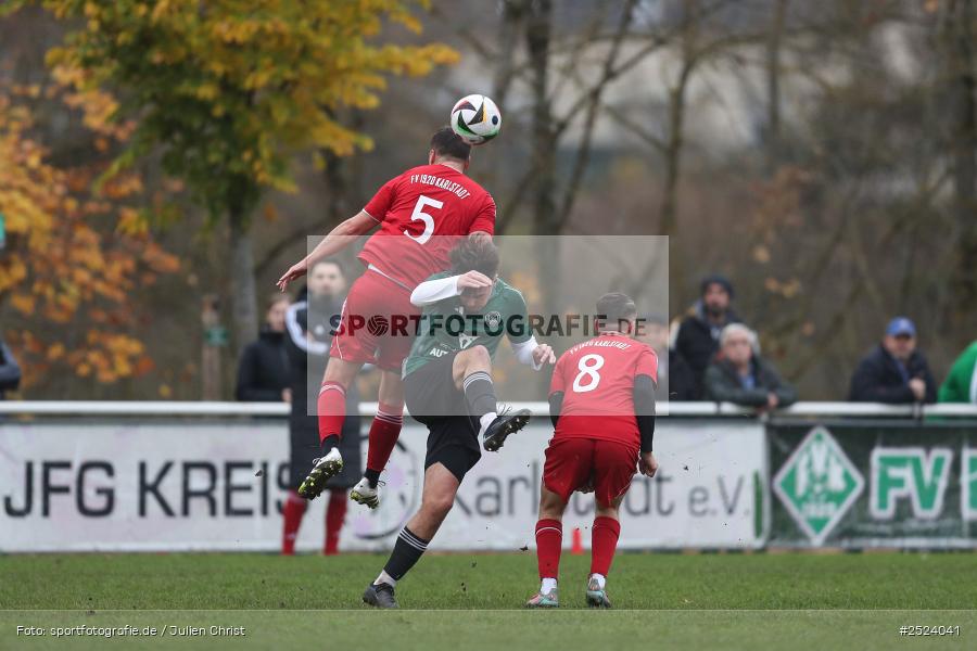 Sportgelände, 15.11.2025, sport, action, Fusball, BFV, 18. Spieltag, Kreisliga Würzburg Gr. 2, Karlstadt, SG 1 Urspringen / Karbach / Duttenbrunn, FV Karlstadt - Bild-ID: 2524041