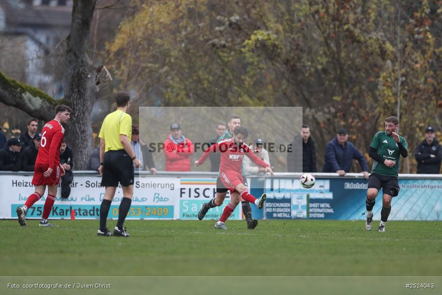 Sportgelände, 15.11.2025, sport, action, Fusball, BFV, 18. Spieltag, Kreisliga Würzburg Gr. 2, Karlstadt, SG 1 Urspringen / Karbach / Duttenbrunn, FV Karlstadt - Bild-ID: 2524043