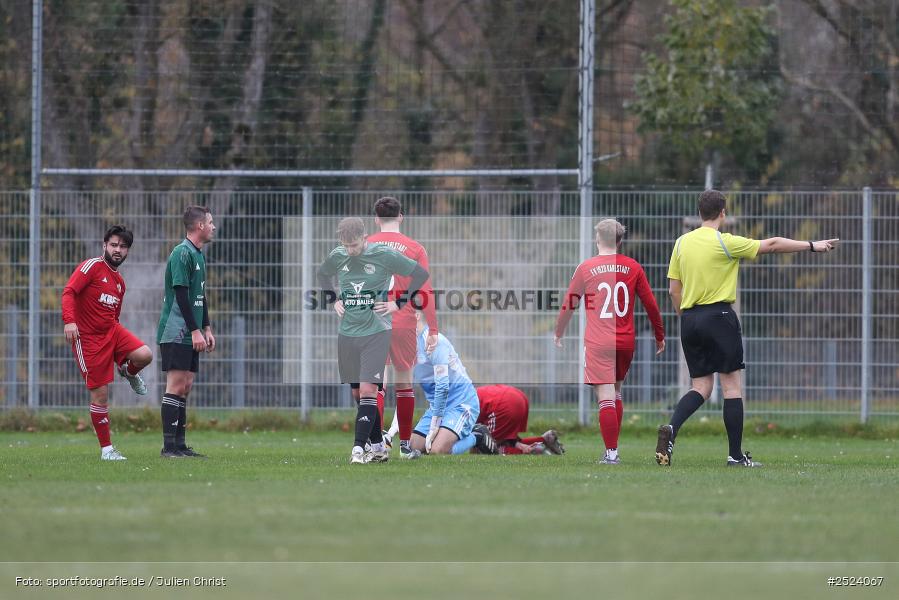 Sportgelände, 15.11.2025, sport, action, Fusball, BFV, 18. Spieltag, Kreisliga Würzburg Gr. 2, Karlstadt, SG 1 Urspringen / Karbach / Duttenbrunn, FV Karlstadt - Bild-ID: 2524067