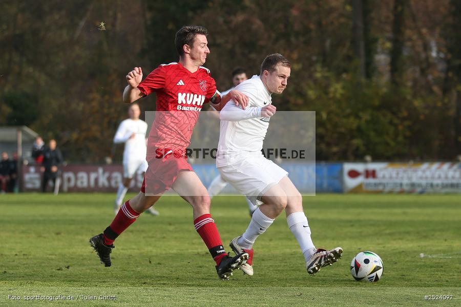 Sportgelände, Gemünden, 16.11.2025, sport, action, Fusball, BFV, 18. Spieltag, Kreisliga Würzburg Gr. 2, TSV, FVGS, TSV Homburg, FV Gemünden/Seifriedsburg - Bild-ID: 2524097