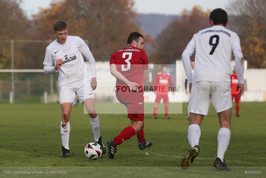 Sportgelände, Gemünden, 16.11.2025, sport, action, Fusball, BFV, 18. Spieltag, Kreisliga Würzburg Gr. 2, TSV, FVGS, TSV Homburg, FV Gemünden/Seifriedsburg - Bild-ID: 2524102