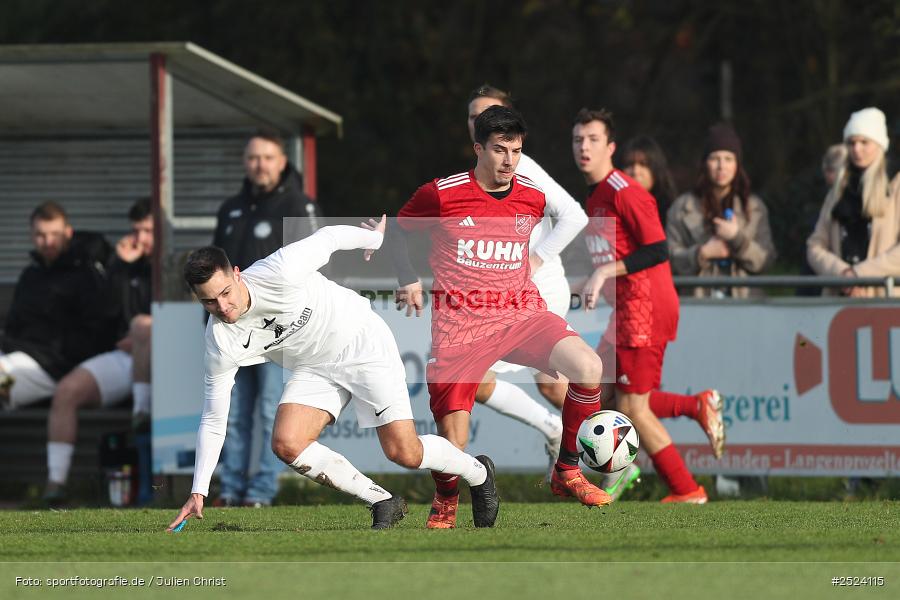 Sportgelände, Gemünden, 16.11.2025, sport, action, Fusball, BFV, 18. Spieltag, Kreisliga Würzburg Gr. 2, TSV, FVGS, TSV Homburg, FV Gemünden/Seifriedsburg - Bild-ID: 2524115