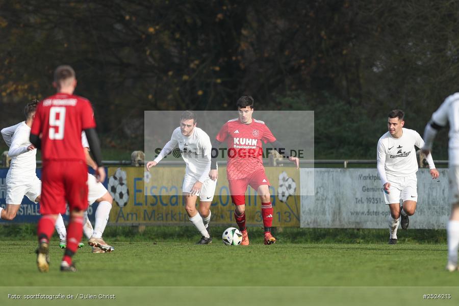 sport, action, TSV Homburg, TSV, Sportgelände, Kreisliga Würzburg Gr. 2, Gemünden, Fusball, FVGS, FV Gemünden/Seifriedsburg, BFV, 18. Spieltag, 16.11.2025 - Bild-ID: 2524213