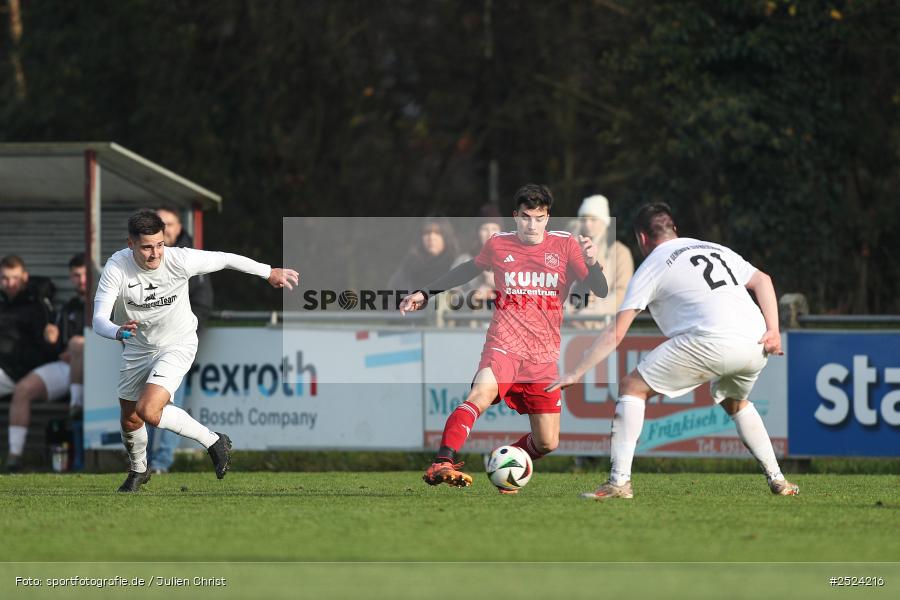 sport, action, TSV Homburg, TSV, Sportgelände, Kreisliga Würzburg Gr. 2, Gemünden, Fusball, FVGS, FV Gemünden/Seifriedsburg, BFV, 18. Spieltag, 16.11.2025 - Bild-ID: 2524216