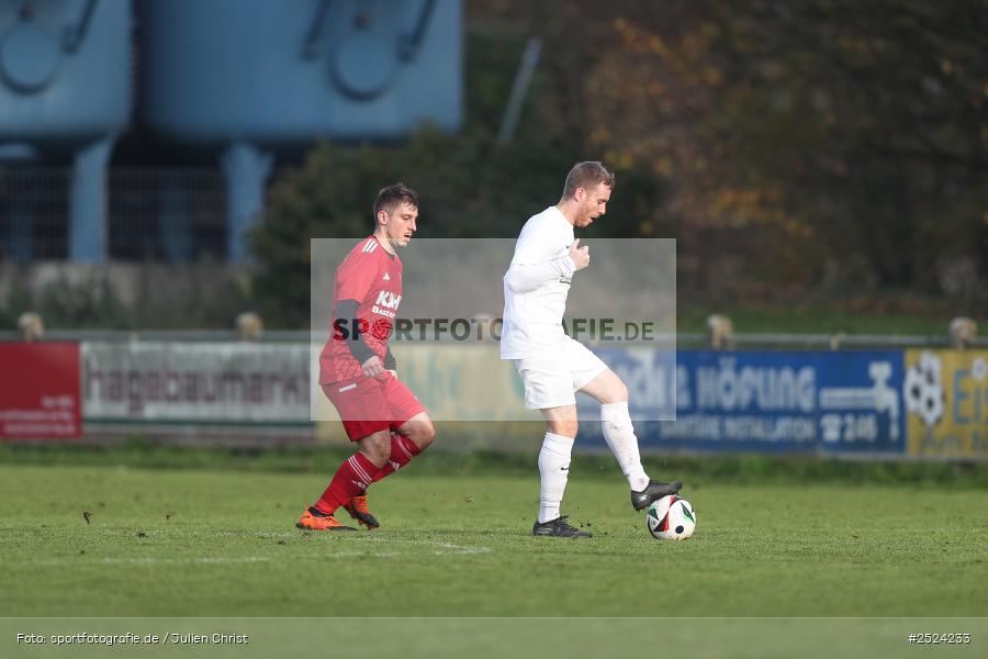 sport, action, TSV Homburg, TSV, Sportgelände, Kreisliga Würzburg Gr. 2, Gemünden, Fusball, FVGS, FV Gemünden/Seifriedsburg, BFV, 18. Spieltag, 16.11.2025 - Bild-ID: 2524233