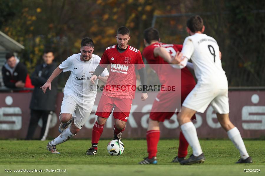 sport, action, TSV Homburg, TSV, Sportgelände, Kreisliga Würzburg Gr. 2, Gemünden, Fusball, FVGS, FV Gemünden/Seifriedsburg, BFV, 18. Spieltag, 16.11.2025 - Bild-ID: 2524239