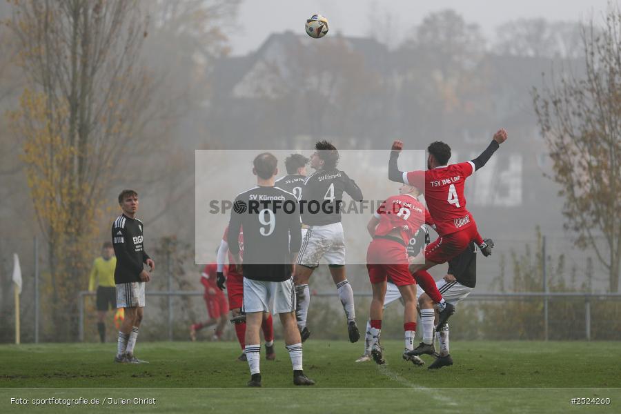 sport, action, TSV Lohr, TSV, Sportgelände, SVK, SV Kürnach, Lohr am Main, Fusball, Bezirksliga Unterfranken West, BFV, 18. Spieltag, 16.11.2025 - Bild-ID: 2524260