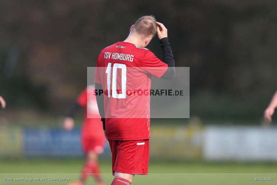 sport, action, TSV Homburg, TSV, Sportgelände, Kreisliga Würzburg Gr. 2, Gemünden, Fusball, FVGS, FV Gemünden/Seifriedsburg, BFV, 18. Spieltag, 16.11.2025 - Bild-ID: 2524305