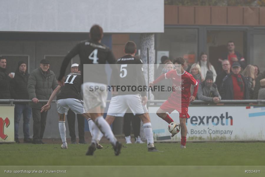 sport, action, TSV Lohr, TSV, Sportgelände, SVK, SV Kürnach, Lohr am Main, Fusball, Bezirksliga Unterfranken West, BFV, 18. Spieltag, 16.11.2025 - Bild-ID: 2524311