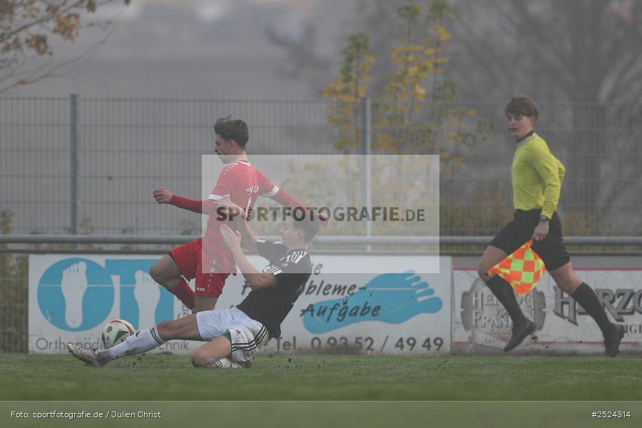 sport, action, TSV Lohr, TSV, Sportgelände, SVK, SV Kürnach, Lohr am Main, Fusball, Bezirksliga Unterfranken West, BFV, 18. Spieltag, 16.11.2025 - Bild-ID: 2524314