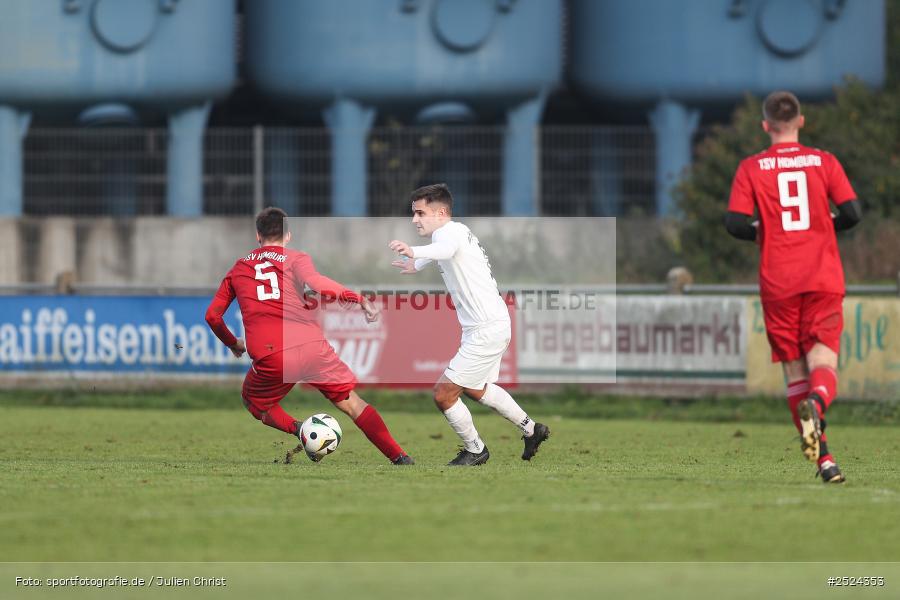 sport, action, TSV Homburg, TSV, Sportgelände, Kreisliga Würzburg Gr. 2, Gemünden, Fusball, FVGS, FV Gemünden/Seifriedsburg, BFV, 18. Spieltag, 16.11.2025 - Bild-ID: 2524353