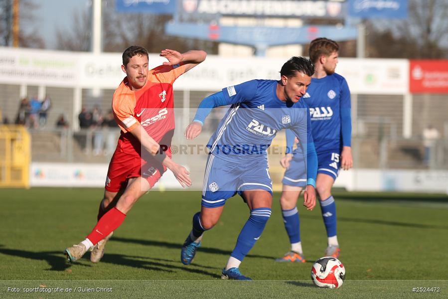 Stadion am Schönbusch, Aschaffenburg, 22.11.2025, sport, action, BFV, Fusball, 19. Spieltag, Regionalliga Bayern, HAN, SVA, SpVgg Hankofen-Hailing, SV Viktoria Aschaffenburg - Bild-ID: 2524472
