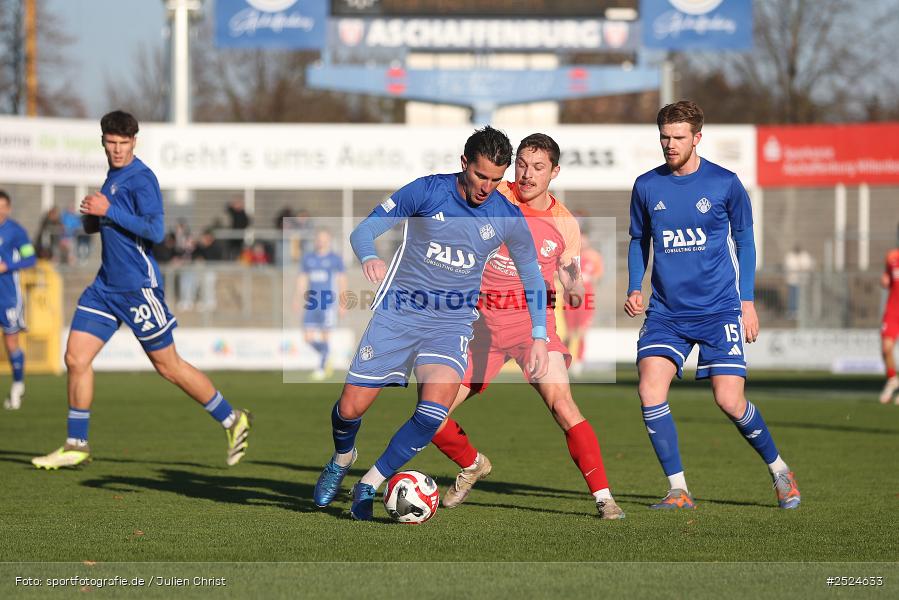 Stadion am Schönbusch, Aschaffenburg, 22.11.2025, sport, action, BFV, Fusball, 19. Spieltag, Regionalliga Bayern, HAN, SVA, SpVgg Hankofen-Hailing, SV Viktoria Aschaffenburg - Bild-ID: 2524633