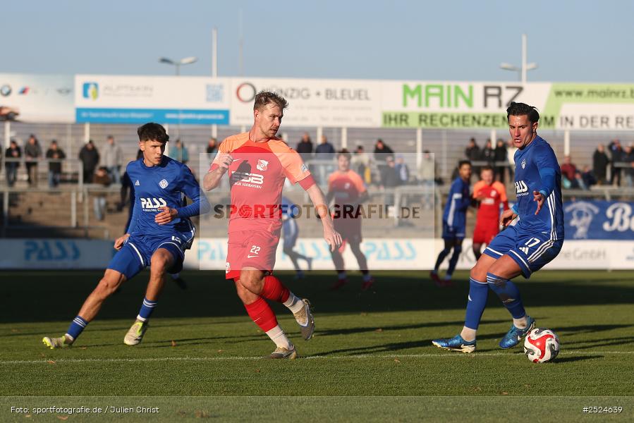 Stadion am Schönbusch, Aschaffenburg, 22.11.2025, sport, action, BFV, Fusball, 19. Spieltag, Regionalliga Bayern, HAN, SVA, SpVgg Hankofen-Hailing, SV Viktoria Aschaffenburg - Bild-ID: 2524639