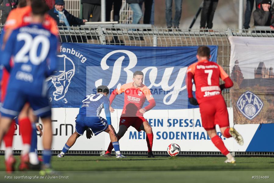 Stadion am Schönbusch, Aschaffenburg, 22.11.2025, sport, action, BFV, Fusball, 19. Spieltag, Regionalliga Bayern, HAN, SVA, SpVgg Hankofen-Hailing, SV Viktoria Aschaffenburg - Bild-ID: 2524689
